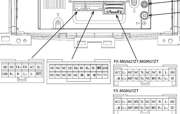 TOYOTA Car Radio Stereo Audio Wiring Diagram Autoradio connector wire